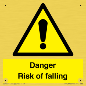 Danger Risk of falling